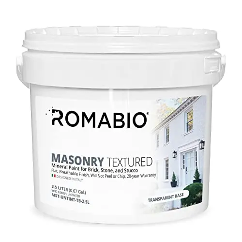 Romabio Masonry Textured paint can in Silver Lining color