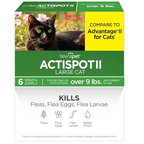 Spot-On Flea Treatment for Large Cats, 6 Doses