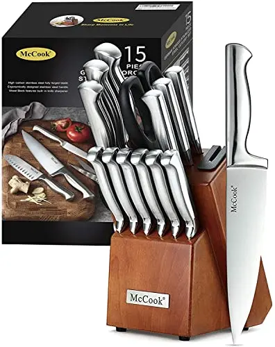 German steel, Built-in Block Sharpener