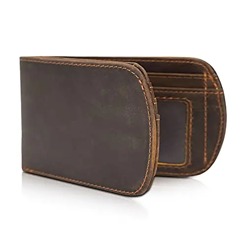 Italian Leather Bifold with Curved Edges