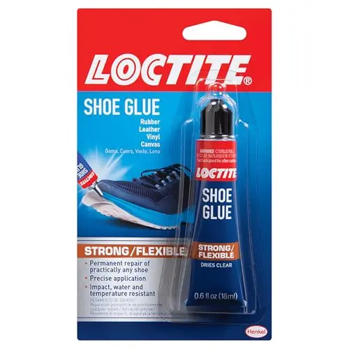 Loctite shoe glue bottle for fabric repairs