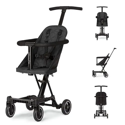 Convertible lightweight stroller/scooter (Black)
