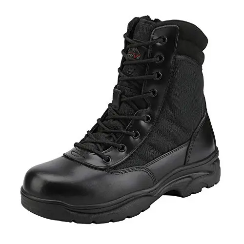 Tactical Work Boot with Side Zipper