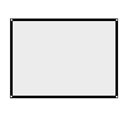 VBESTLIFE white polyester foldable projector screen for portable use