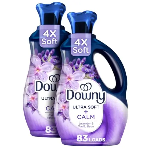 Downy Infusions CALM fabric softener bottle with lavender and vanilla scent