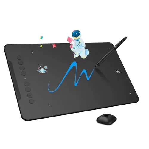 XPPen Deco 01 V3 drawing tablet with stylus and accessories
