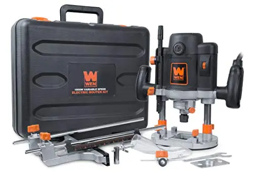 WEN RT6033 variable speed plunge woodworking router kit