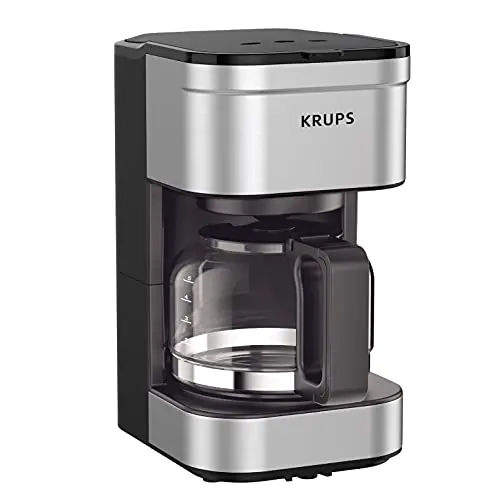 KRUPS Simply Brew compact coffee maker in silver