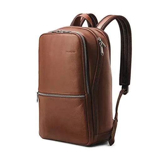 Slim Leather Laptop Backpack (14.1')