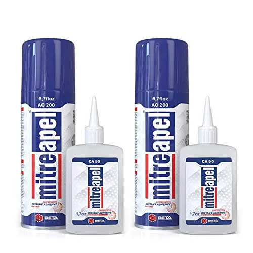 MITREAPEL CA Glue with activator spray bottles
