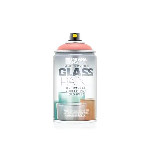Montana Cans EFFECT Glass Spray Paint in frosted matte coral red