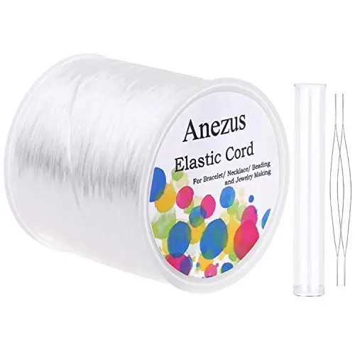 Thick elastic with beading needles