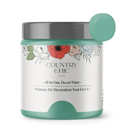Country Chic All-in-One Chalk Paint in teal for furniture and cabinets
