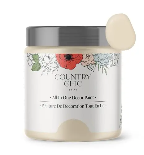 Country Chic chalk paint for furniture in cheesecake white
