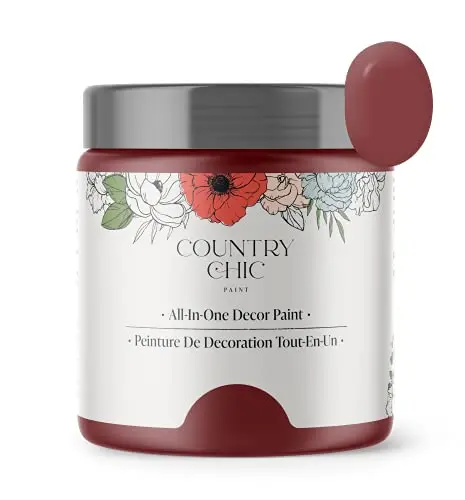 Country Chic Chalk Paint in Cranberry Sauce red for furniture and cabinets