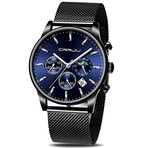 Modern Blue Dial Watch