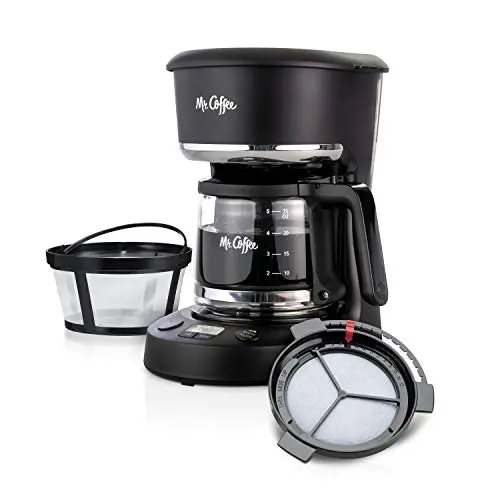 Mr. Coffee programmable 5-cup coffee maker in black