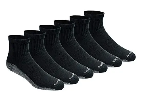 Dickies Dri-Tech Quarter Socks with lightweight design and full cushioning