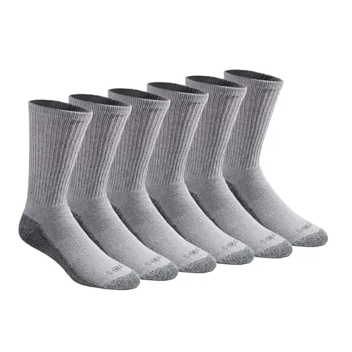 Dickies Dri-Tech Original Crew Socks showing moisture-wicking fabric and reinforced construction