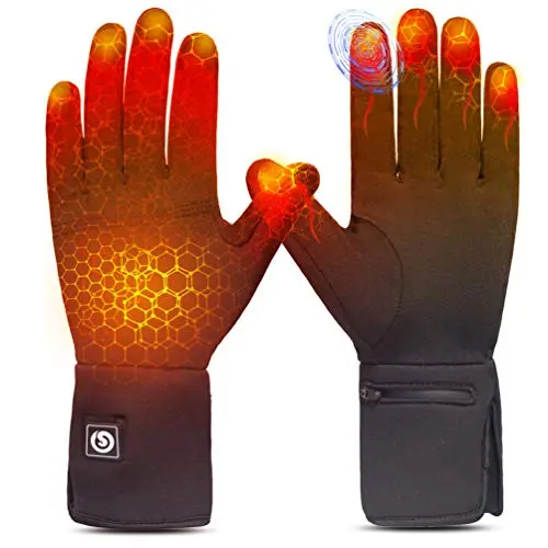 Far Infrared Finger & Fingertip Warmth, Thin Rechargeable Liners