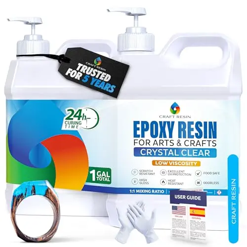 CRAFT RESIN Crystal Clear Epoxy Kit with food-safe certification