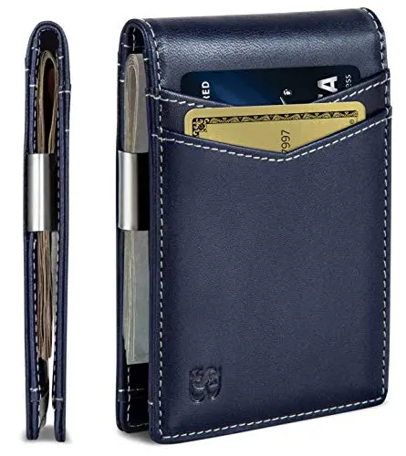 RFID Bifold, Premium Leather, Slim