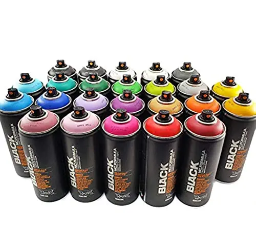 Montana Black 400ml Complete Artist Set of 24 Aerosol Spray Paint kit