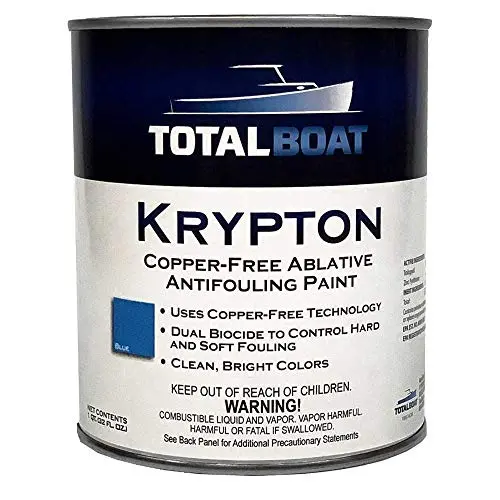 TotalBoat Krypton Copper Free Antifouling paint in blue