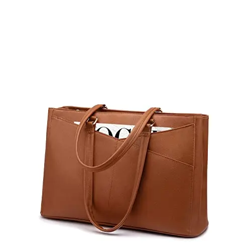 Brown, 15.6" Waterproof PU