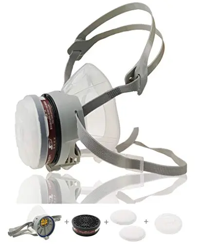 Basic half face reusable respirator for painting and dust protection