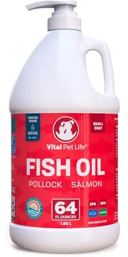 Salmon & Pollock Oil, All-Natural, 64 oz.