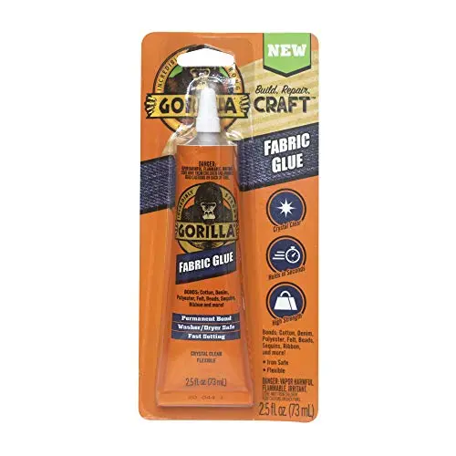 Gorilla Waterproof Fabric Glue tube with gel formula