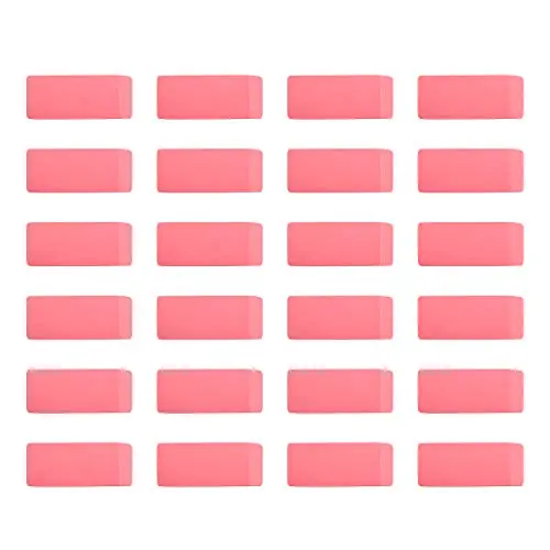 Classic Pink TPR Erasers for Paper