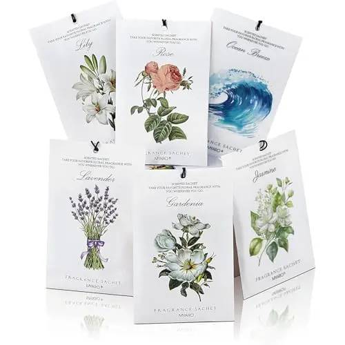MYARO scented sachets variety pack with six different fragrances