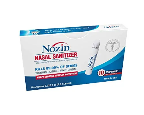 Antiseptic alcohol-based nasal germ defense