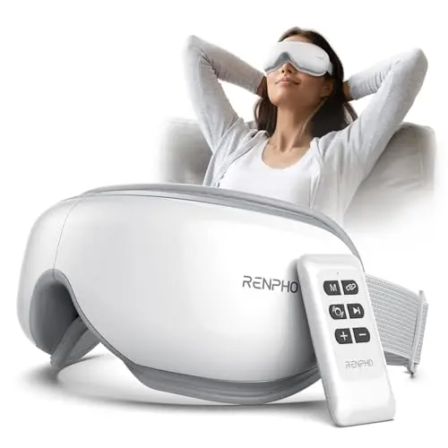 Remote-Control Eye Massager with Adjustable Compression