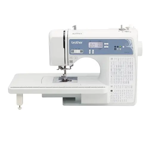 Brother XR9550 computerized sewing machine with LCD display and wide table