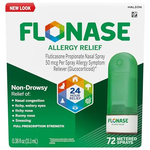 Non-drowsy 24-hour allergy & congestion spray