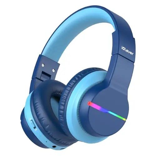 Bluetooth Kids Headphones w/ LED Lights