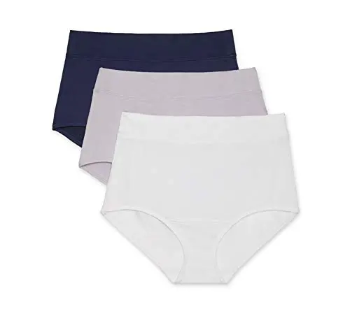 Breathable, Lavender/White/Navy, 3-Pack