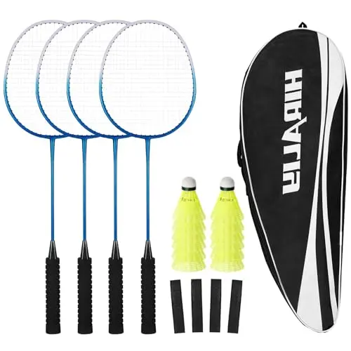 4 Rackets, 12 Birdies, Large Bag