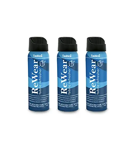 Faultless ReWear dry wash spray bottles for travel
