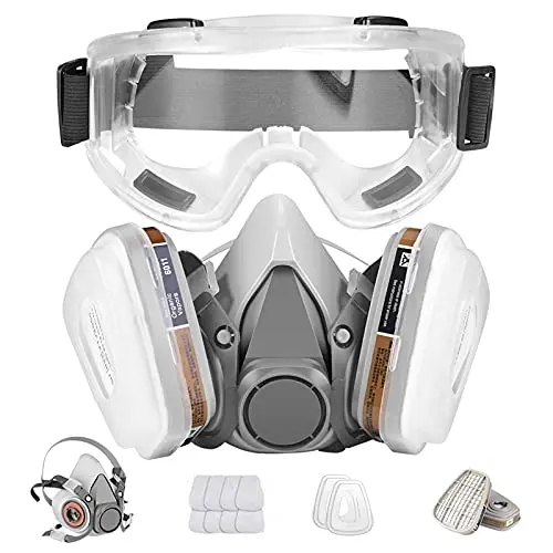 Budget Mask with Safety Glasses & Dual Filters