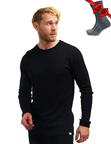 100% Merino Wool, Heavy/Midweight, w/Free Socks