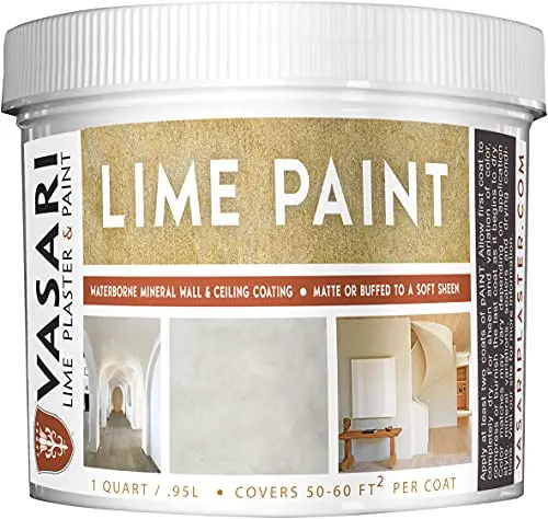 VASARI natural lime paint made from limestone and marble for plaster walls