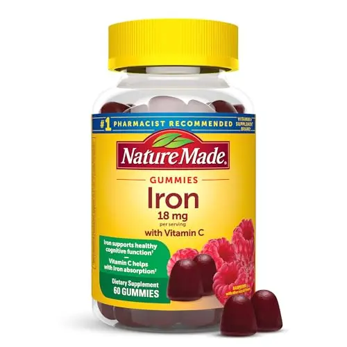 18mg Iron + C, Raspberry Flavor, 60ct