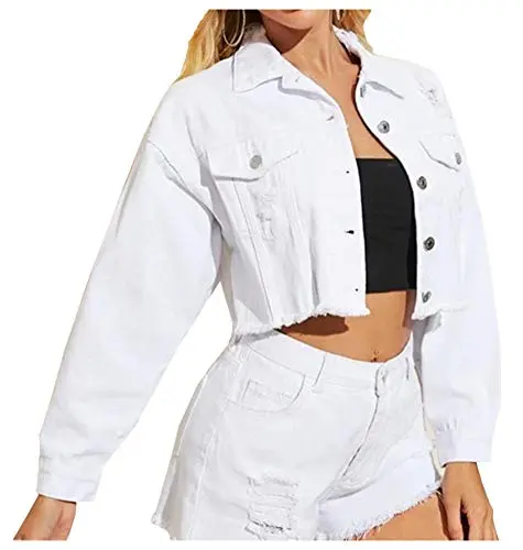 Trendy Cropped Distressed Look
