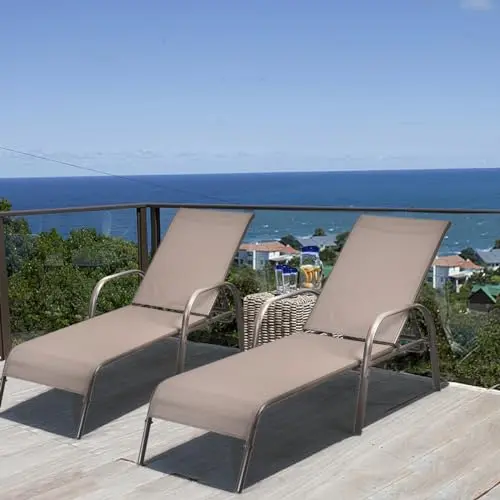 5-Position Reclining Sunbathing Recliner