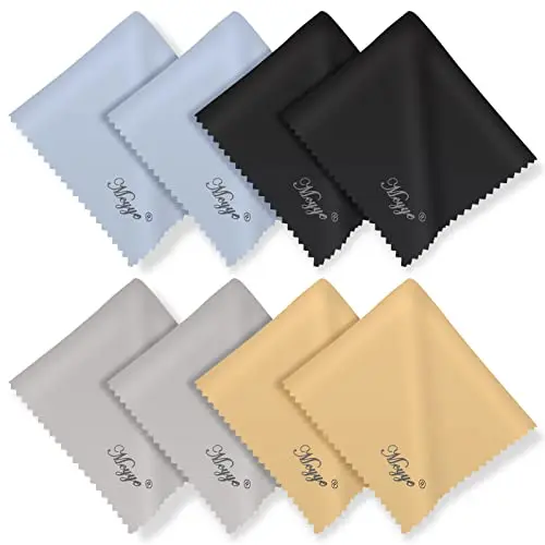 Mcyye 8-pack microfiber cleaning cloths in multiple colors