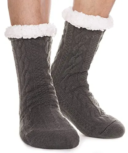 Cozy Non-Slip Fleece Cabin Socks